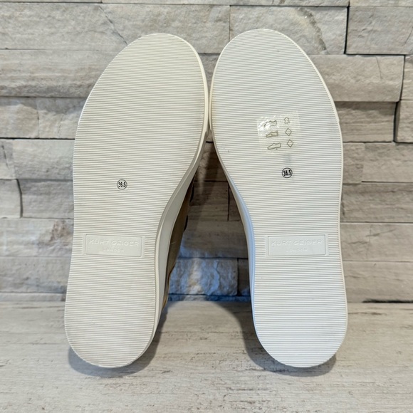 Kurt Geiger Laney Gold Octavia Jewel Studded Embellished Platform Sneakers 36.5 - Picture 10 of 13